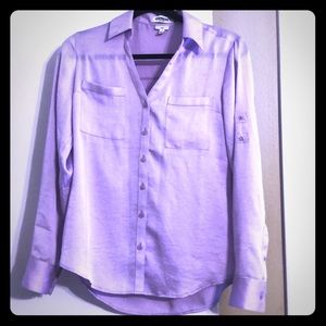 Lavender silky blouse